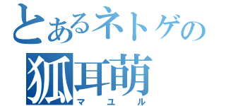 とあるネトゲの狐耳萌（マユル）