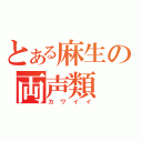 とある麻生の両声類（カワイイ）