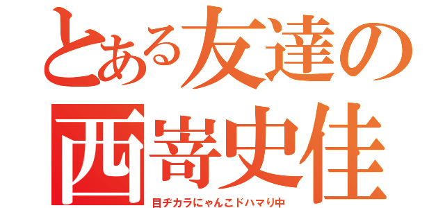 とある友達の西嵜史佳（目ヂカラにゃんこドハマり中）