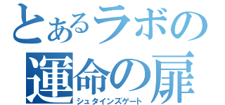 とあるラボの運命の扉（シュタインズゲート）