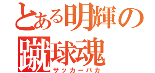 とある明輝の蹴球魂（サッカーバカ）