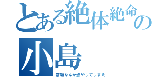 とある絶体絶命の小島（宿題なんか燃やしてしまえ）