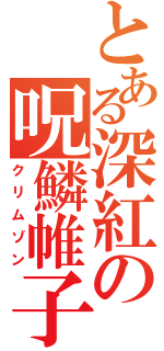 とある深紅の呪鱗帷子（クリムゾン）