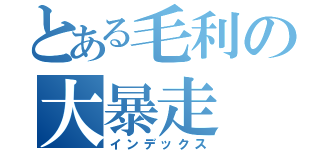 とある毛利の大暴走（インデックス）