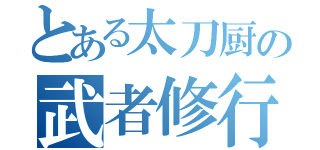 とある太刀厨の武者修行（）