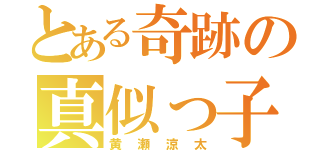 とある奇跡の真似っ子（黄瀬涼太）