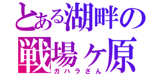 とある湖畔の戦場ヶ原（ガハラさん）