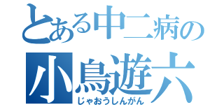 とある中二病の小鳥遊六花（じゃおうしんがん）