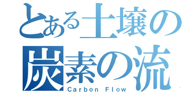 とある土壌の炭素の流れ（Ｃａｒｂｏｎ Ｆｌｏｗ）