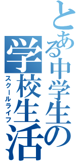 とある中学生の学校生活（スクールライフ）