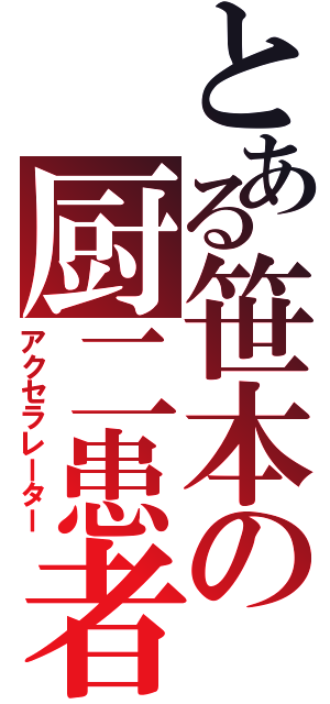 とある笹本の厨二患者（アクセラレーター）