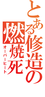 とある修造の燃焼死（オーバーヒート）