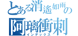 とある消遙如雨の阿璃衝刺（インデックス）