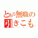 とある無職の引きこもり（ニート）