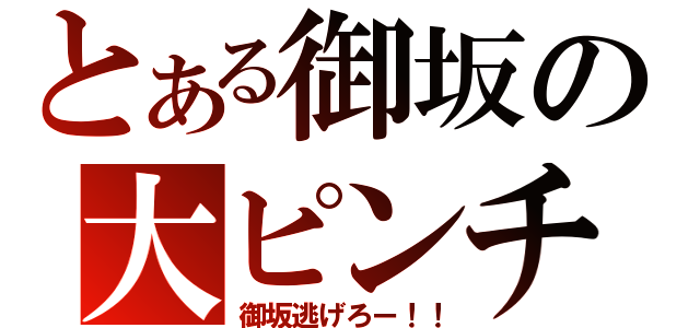 とある御坂の大ピンチ（御坂逃げろー！！）