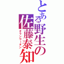 とある野生の佐藤泰知（オランウータン）