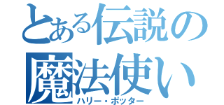 とある伝説の魔法使い（ハリー・ポッター）