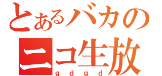 とあるバカのニコ生放送（ｇｄｇｄ）