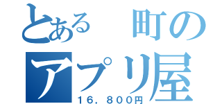 とある 町のアプリ屋さん（１６，８００円）