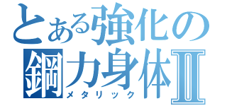 とある強化の鋼力身体Ⅱ（メタリック）