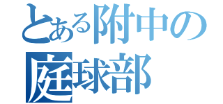 とある附中の庭球部（）