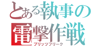 とある執事の電撃作戦（ブリッツフリーク）