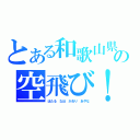 とある和歌山県の空飛び！（ほたる なほ かおり あやな）