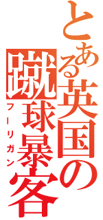 とある英国の蹴球暴客（フーリガン）