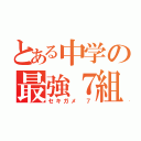 とある中学の最強７組（セキガメ ７）