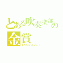 とある吹奏楽部の金賞（トランペットパート）