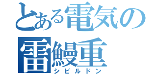 とある電気の雷鰻重（シビルドン）