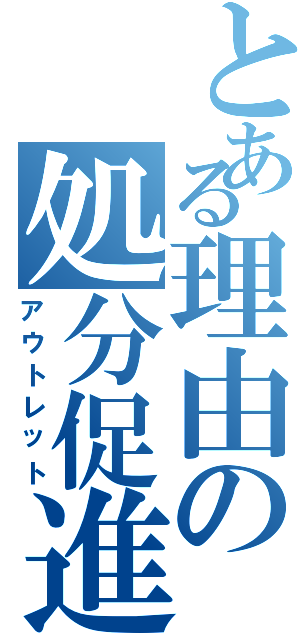 とある理由の処分促進（アウトレット）