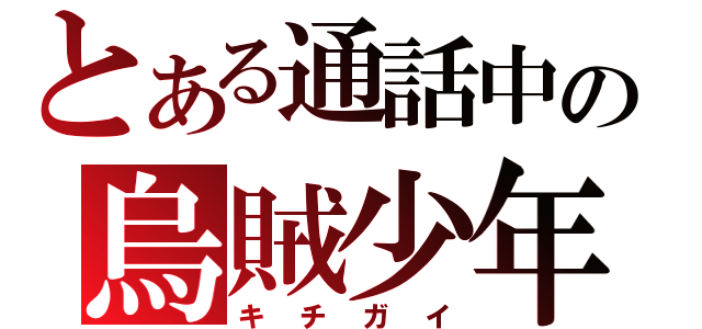 とある通話中の烏賊少年（キチガイ）