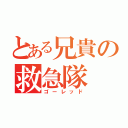 とある兄貴の救急隊（ゴーレッド）