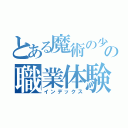 とある魔術の少女たちの職業体験（インデックス）