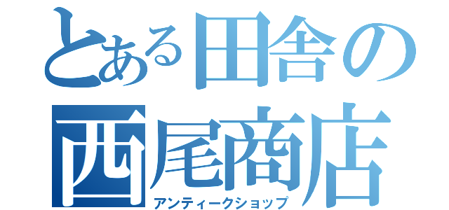 とある田舎の西尾商店（アンティークショップ）