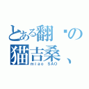 とある翻滚の猫吉桑、（ｍｉａｏ ＳＡＯ）