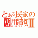 とある民家の専用踏切Ⅱ（クロッシングロード）