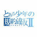 とある少年の規約違反Ⅱ（バイオレイト）