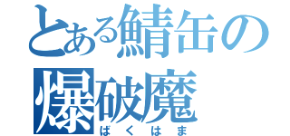 とある鯖缶の爆破魔（ばくはま）