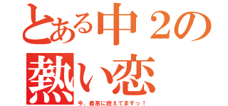 とある中２の熱い恋（今、最高に燃えてますっ！）