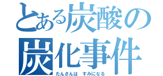 とある炭酸の炭化事件（たんさんは すみになる）