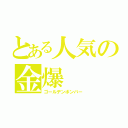 とある人気の金爆（ゴールデンボンバー）