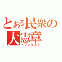 とある民衆の大憲章（マグナカルタ）