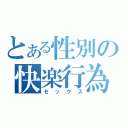 とある性別の快楽行為（セックス）