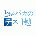 とあるバカのテスト勉強（）