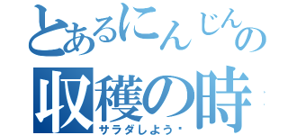 とあるにんじんの収穫の時期（サラダしよう〜）