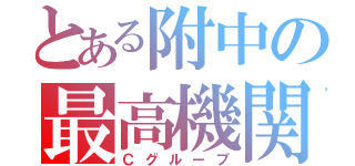 とある附中の最高機関（Ｃグループ）