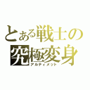 とある戦士の究極変身（アルティメット）