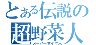 とある伝説の超野菜人（スーパーサイヤ人）